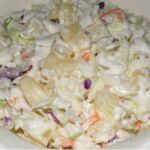 Creamy coleslaw with pineapple