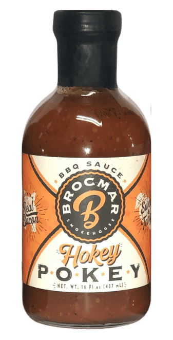 A bottle of brocmar globell sauce.