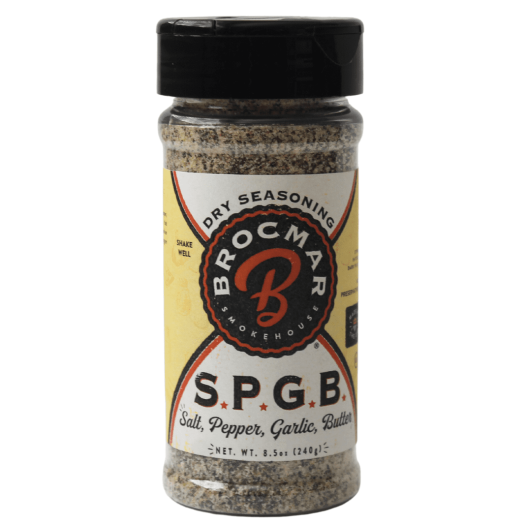 A bottle of salt pepper garlic seasoning.